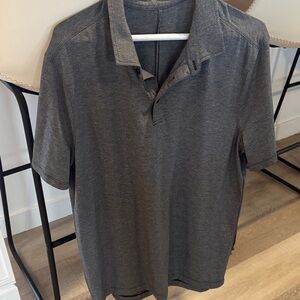 lululemon athletica Dark Gray Polo Shirt- size L
